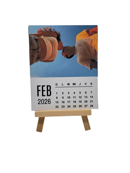 Calendario 2026 con tripie